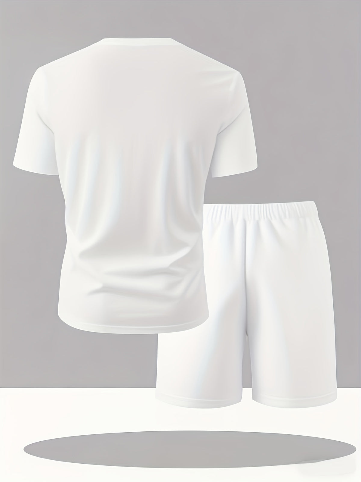 Style Set Fashion Trend Men'S Fashion Casual Round Neck Short Sleeve Set Men'S Fashion Set Popular T-Shirt Set T-Shirt And Shorts