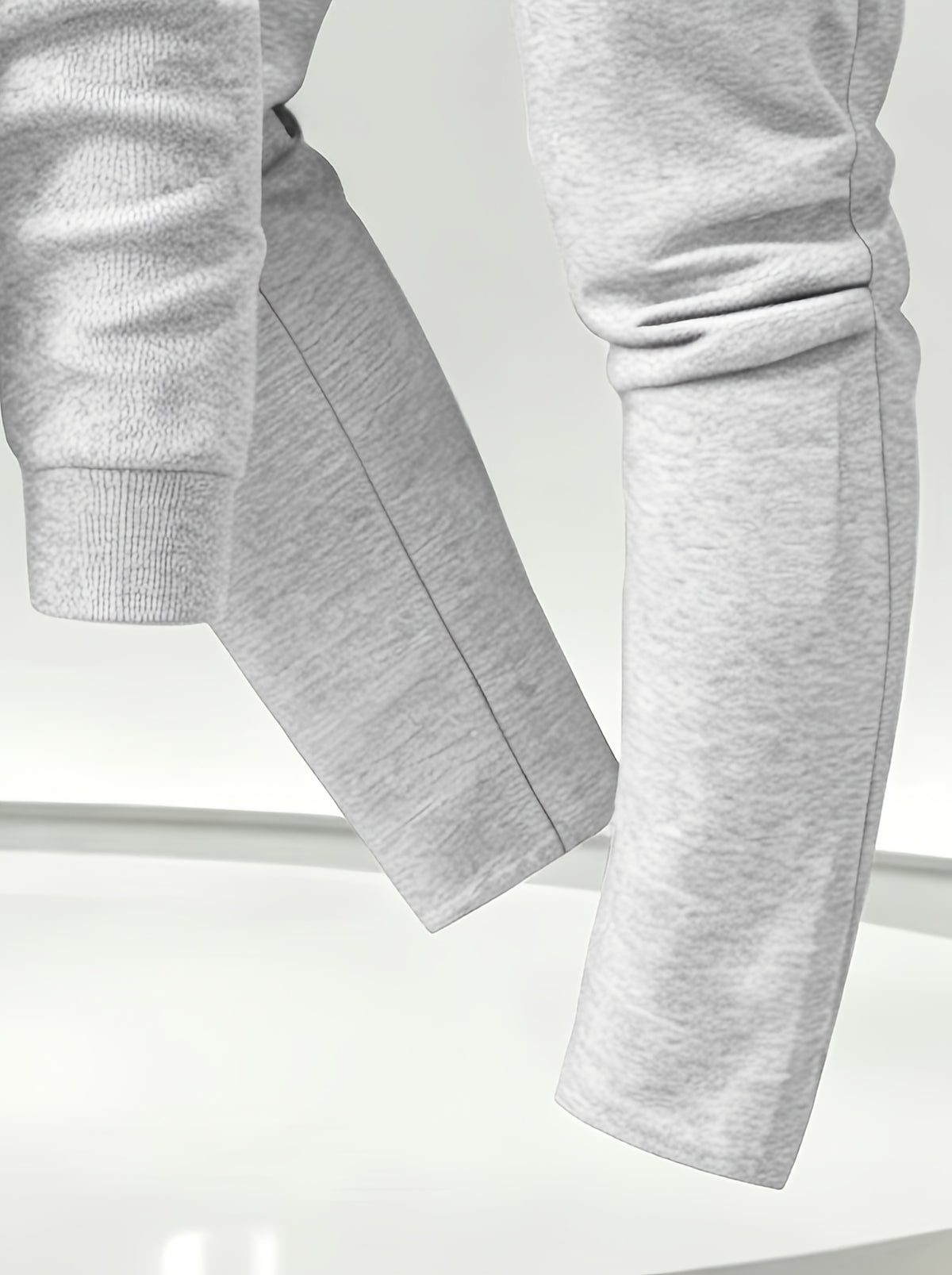Men's 2pcs Set: Fashionable Casual Zip-Up Cardigan Jacket and Pants with Pockets, Regular Fit, Slightly Stretchy Fabric, Easy to Clean